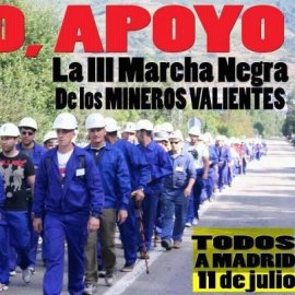 Marcha de los mineros a Madrid